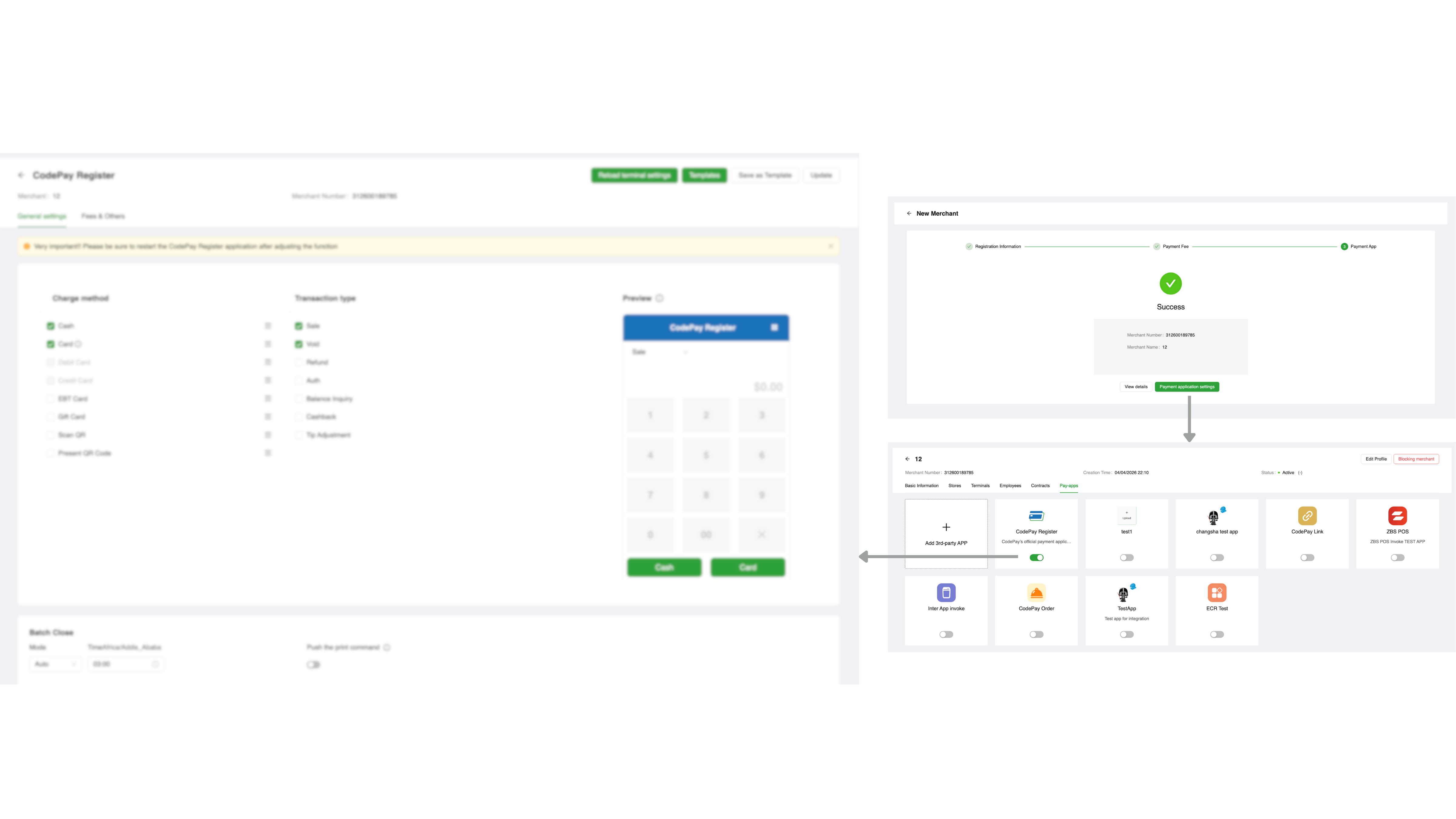 Onboarding success state deep-linking into the connected app deployment platform