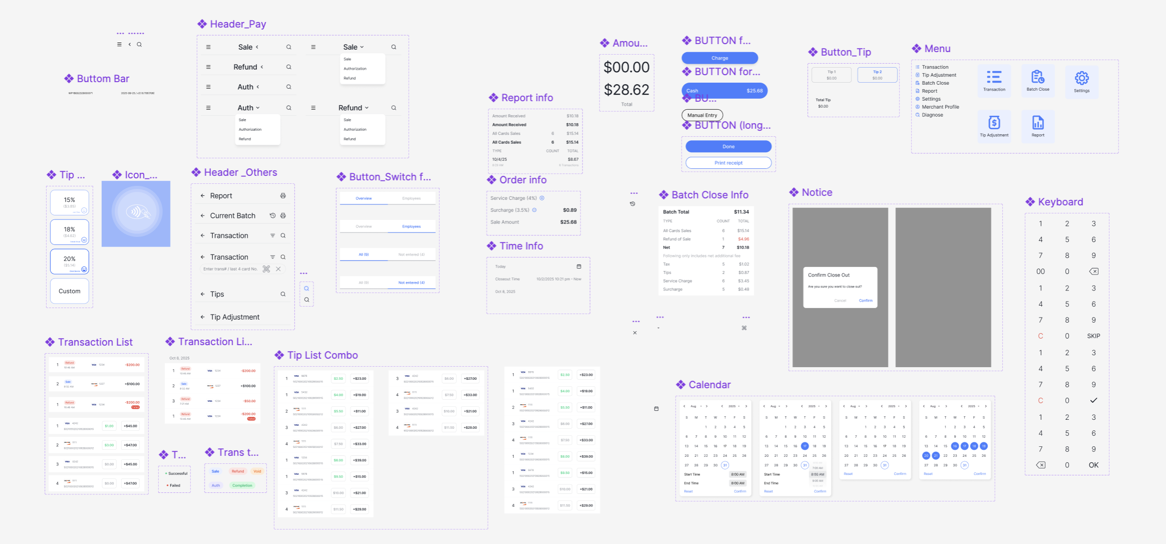 Register component library