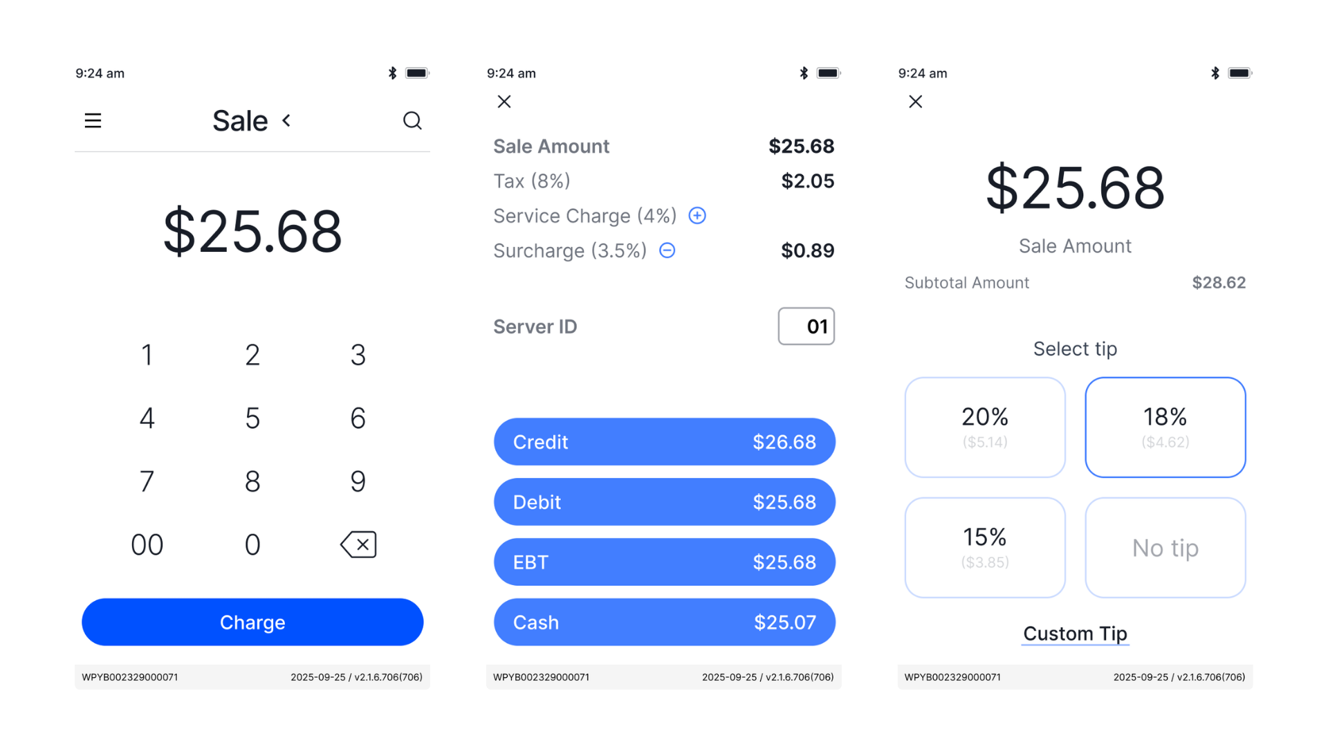 Register v3 — new keypad UI