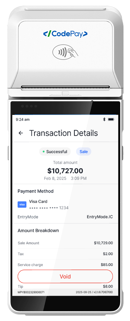 CodePay terminal