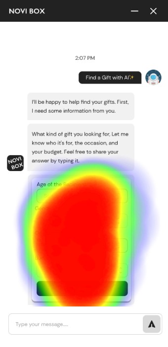 Gift finder heatmap 1