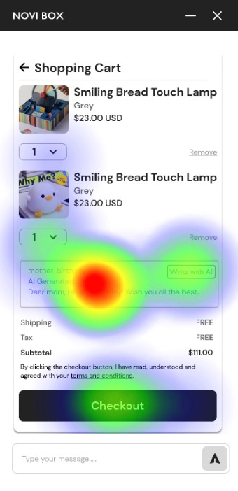 Gift message heatmap 3