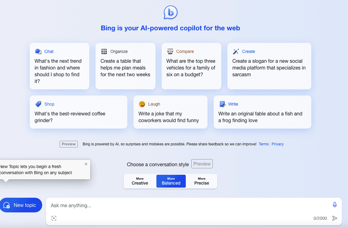 Bing copilot 1