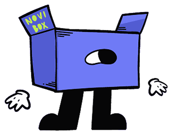 Bobi, the NoviBox box mascot