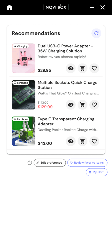 AI recommendations