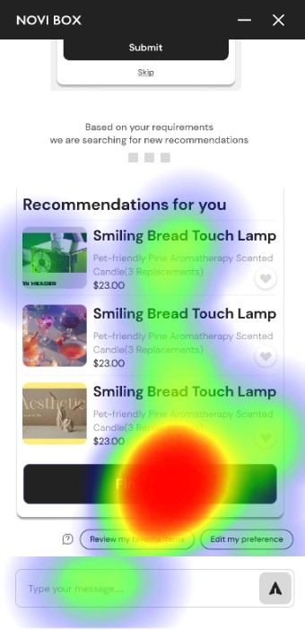 Gift finder heatmap 2