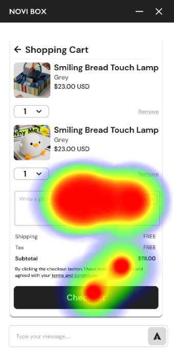 Gift message heatmap 1